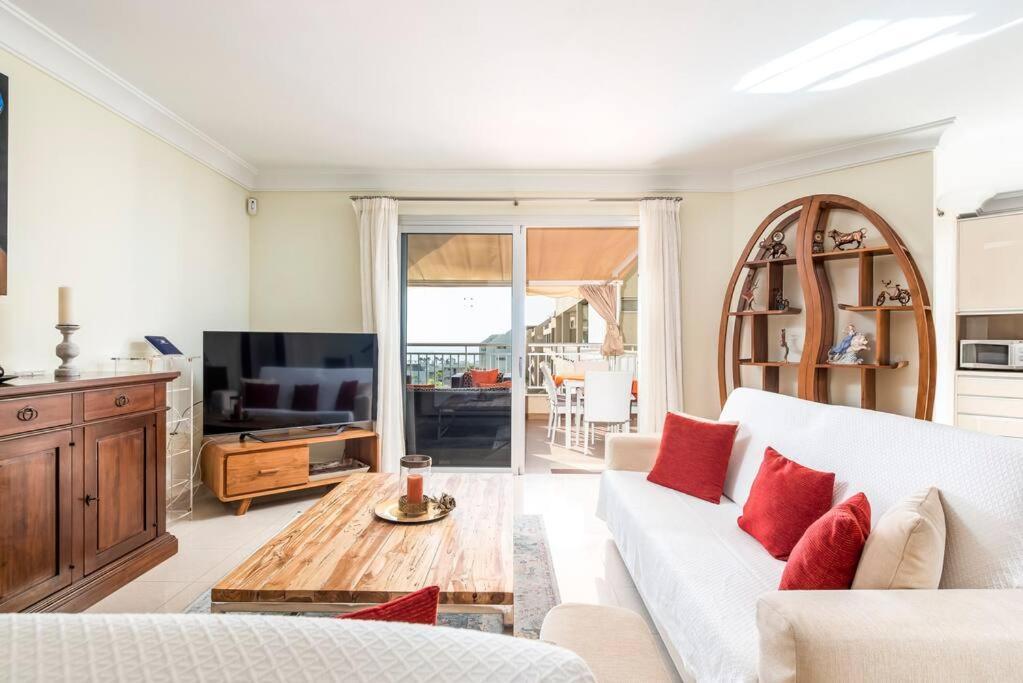 Luxurioese Duplex Ferienwohnung In Sehr Ruhiger Wohnanlage Mit Meerblick Palm-mar Exterior foto